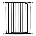 Dreambaby Liberty Extra-Tall Baby Safety Gate - Pressure Mounted Security Gates - Fits Openings from 75-81cm Wide - 93cm Tall - Black - Model G1962