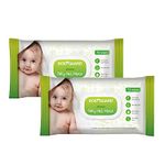 Bodyguard Aloe Vera Based Natural Wet Wipes For Babies With Goodness Of Vitamin E | Moisturizing Baby Wet Wipes For Baby's Skin | Antibacterial Baby Wipes Combo | 144 Wipes | Combo of 2 x 72 Pieces