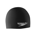 Speedo Unisex-Youth Swim Cap Silicone Junior Speedo Black