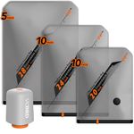Vacbird Vacuum Storage Bags, Reusable Space Saver Bags with Wireless Electric Air Pump for Clothes, Travel, 25 Pack