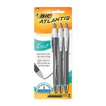 Bic Atlantis Exact Pens 3/Pkg-Black