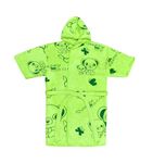 THE LITTLE LOOKERS Swimming Bath Gown for Kids, Bath Gown for Baby Boys/Baby Girls | Swimming Gown for Kids (Jelly Hood Green, 6 Months-2 Years(Small))