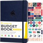 Clever Fox Budget Book 2.0 – Financial Planner & Expense Tracker Notebook. Monthly Budgeting Money Organizer. Compact, 13.5x19cm (Dark Blue)