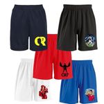 Pack of 5 Printed Sports Shorts - Cricket & Football Team Players Printed Shorts for Boys and Girls(7-8Years,Multicolor-03)