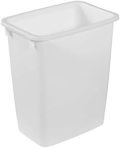 21 Quart Wastebasket in White