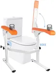 Toilet Safety Rails for Seniors (520 lbs), Extra Wide Toilet Safety Rails, Adjustable Height and Width Toilet Hand Rails,Toilet Rails for Elderly Adults Safety