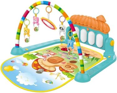 Prime Deals Kick and Play Musical Keyboard Piano Baby Gym and Fitness Rack with Hanging Rattles, Lights & Mat - Gift for Boys & Girls