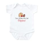 CafePress - Dont Make Me Call Pepere Body Suit - Cute Infant Bodysuit Baby Romper Cloud White