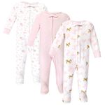 Yoga Sprout Baby Zipper Sleep N Play, Unicorn 3 Pack, 6-9 Months (9M)