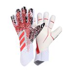ILSMYSUTRA® Soccer Goalie Gloves Anti Slip Hand Protector Professional Goalkeeper Gloves Size 7 Red and White
