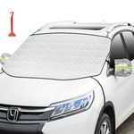 Qoosea Car Windshield Snow Cover 58" x 47" Ultra Thick Auto Windshield Cover for Snow and Ice with Two Mirror Covers Ice Frost Sun UV Dust Water Resistent Pefect Car Accessories Fit All Weather