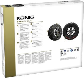 KÖNIG EASY-FIT SUV 255 Snow Chains, Set of 2 – Easy Installation