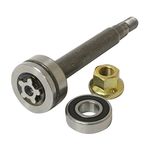 Craftsman Spindle Shaft Kit with Bearings for Lawn Mower Deck Parts, 2.2x5.7 inches, Includes Shaft, Top Bearing, Lower Bearing, Lock Nut, and Spacer