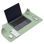 aropana Anti-Slip Extended Mouse Pad, PU Vegan Leather Desk Mat, Computer Desk Table Protector Pad with Non-Slip Suede Base for Keyboard, Desktop, Laptop, Office, 27.6" x 13.8" inch, Turquoise