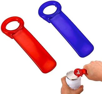 2pcs Jar Keys, Jar Opener Jar Grippers Can Lid Opener Jar Lid Gripper Jar Opener Tool, Open Jar Tool for Elderly Children Women Weak Hands (Blue, Red)