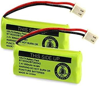 Kruta BT183342 BT283342 BT166342 BT266342 BT162342 BT262342 Battery Compatible with VTech CS6114 CS6419 CS6719 AT&T EL52300 CL80112 VTech CS6719-2 Cordless Handsets (Pack of 2)