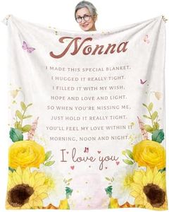 Pigipfu Nonna Gifts, Nonna Throw Blanket 60"x50", Gifts for Nonna, Nonna Gifts for Grandma, Best Nonna Ever, Nonna Birthday Gifts, Nonna Gifts from Grandkids/Grandchildren