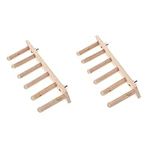 DOITOOL Cat Stairs 2pcs Cm for Indoor Furniture Stairway Mounted Step Cat Cats Six Wall Shelf Board Stair Ladder Wooden Supplies Platform Perch Climbing Cat Wall Shelves