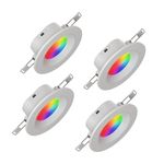 nanoleaf Matter Essentials Downlight LED Bulbs, Pack of 4 RGBW Dimmable Smart Bulbs - Matter Over Thread, Bluetooth Colour Changing Light Bulbs, Works with Google Apple, Room Decor & Gaming