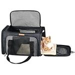 Cat Carrier Airline Approved,Pet Carrier for Small Medium Cats Dogs Puppies of 15 Lbs,Soft Sided Collapsible Dog Carrier,Dog Travel Bag with Removable Fleece Pads Breathable Mesh