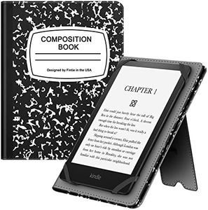 Fintie Universal Case for 6-7 Inch Tablet eReader - Premium PU Leather Sleeve Stand Cover with Card Slot & Hand Strap for 6", 6.8", 7" Kindle/Kobo/Nook/Tolino/Pocket Book E-Book Tablet, Composition