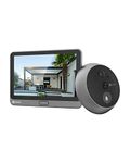 EZVIZ Peephole Camera (Door View Cam) with Touch Screen Monitor, 14–50mm Peephole, 35–105mm Door Thickness, Wireless Video Doorbell Security Camera WiFi, 1080P, 90-Day Battery, Human Detection (CP4)