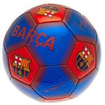 F.C. Barcelona Signature Soccer Ball (One Size) (Sky Blue, Red)