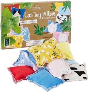 Pretty Kitty Cat Pillow for Cats: 10 cat Pillows with Catnip and Valerian in a cat Toy Set? Catnip Pillow for Cats ? Valerian Cushion for Cats ? Toy cat Cat Toys