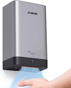 AIKE ADA Compliant Hand Dryer Surface Mount Hard Wired Design, 110V Silver Model AK2822