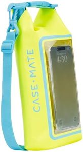 Case-Mate Citrus Splash Mini IP68 Waterproof Bucket Bag - Roll Top Dry Bag 2L Cap with Waterproof Pouch for Swimming Kayaking Boating Travel and More - For Phones Up to 7"