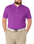 Callaway Men's Golf Short Sleeve Pique Open Mesh Polo Shirt, Purple Magic, Large