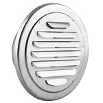 Stainless Steel Wall Vent, Flat Round Air Vent Grille Ø 100 mm / 4 in Wall Air Fences Outlet Insect Mesh Exhaust Grille Ducting Cover for Bathroom