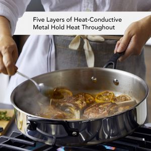 KitchenAid 5-Ply Stainless Steel Cookware Set – Durable Pots & Pans