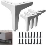 Susenya 5 Inch Couch Legs, Triangle Cabinet Support Legs for Cabinet Couch Cupboard,Table Legs,Cabinet Furniture Feet,Modern Cabinet Base Legs Set of 4,Metal Legs for End Table