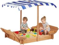 Kids Sandbox with Adjustable Cover,