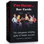 I've Never? Bar Cards | Funny Card Game with Truth or Dare Challenges for Parties, Get Togethers, Vacations, Game Nights & Gifts | Fun Card Games for Friends and Adults | 2+ Players | Ages 17+