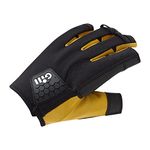 Gill Pro Sailing Gloves - Short Finger with 3/4 Length Fingers for Sailing, Paddle & Board Sports, Kayaking or Windsurfing (Large)