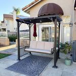 PURPLE LEAF 3-Seat Porch Swing Outd