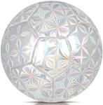 Size 4 Soccer Ball Glitter - Kids Aged 4-6 6-8 8-12 Outdoors Sports Training Ball Recreation Playing Ball Teens Girls Children Youth Back to School Birthday
