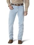 Wrangler Men’s 13MWZ Cowboy Cut Original Fit Jean, Rigid Indigo, 34W x 32L