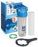 1/2" Cold Water Filtration in-Line Purify System Housing + Whole Filter Set