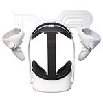 SINWEVR VR Headset and Controller Wall Mount Storage Stand Hook Compatible for Meta Quest 3 / Quest 2 / Pro / 1, PSVR 2, Pico 4, Rift S, Hp Reverb G2, HTC Vive, Valve Index, PS VR (White)