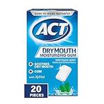 ACT Dry Mouth Moisturizing Gum, 20 