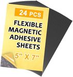 Adhesive Magnetic Sheets,5 x 7,Pack