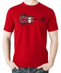 Witty Fashions Acoustic Guitar Player Music Lover Shirt Guitarist Musician Graphic Apparel Novelty Mens T-Shirt (CA/US, Alpha, X-Large, Regular, Regular, Red)