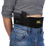 Yosooo Belly Band Holster Concealed Adjustable Carry Portable Hand Gun IWB Holsters with Magazine Pouch for Men Women Fits Glock 19 43 42 17 Shield S&W lcp Bodyguard 380 9mm