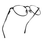 Black Metal Rim Reading Glasses Women & Men to Look Trendy with Clear Vision - Sturdy & Durable Readers Glasses Women & Men - Comfortable For All Face Shape Round Glasses - Reading Glasses Men 3.0