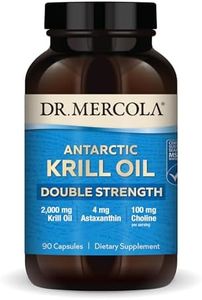 Dr. Mercola, Krill Oil Double Strength, 30 Servings (90 Capsules), Omega 3 Fatty Acids, MSC Certified, Non GMO, Soy-Free, Gluten Free