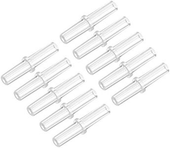 uxcell Aquarium Air Valve Connector Plastic Inline Tubing Straight Non-Return Valves for 4mm Fish Tank Pond Air Line 50pcs