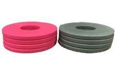 Generic Premium Washer Toss Replacement Set - Durable Washer Replacements for Yard & Tailgate Games (8, Pink/Gray)